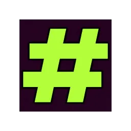 hashtag amazing Logo